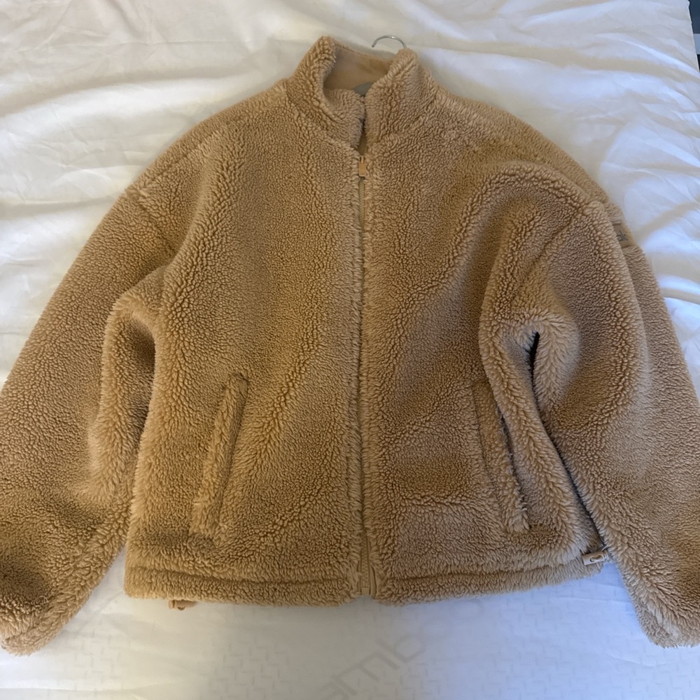 Cozy Tan Sherpa Jacket